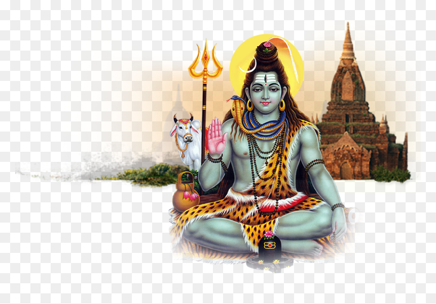 Lord Shiva in a meditative pose